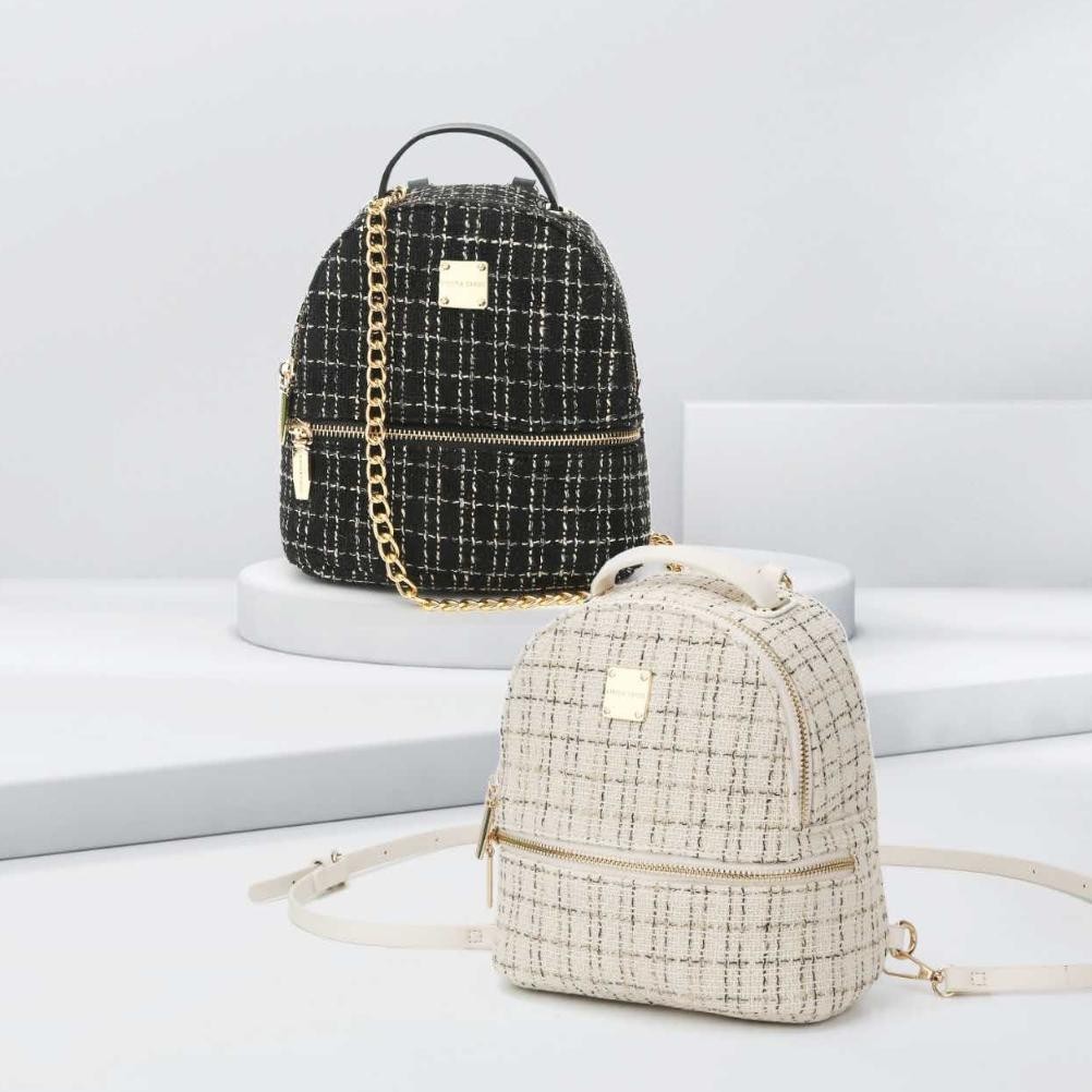 PREMIUM KIMURA CARNU - Tas Ransel Wanita Rajut / Backpack Rajut #6127 MURAH