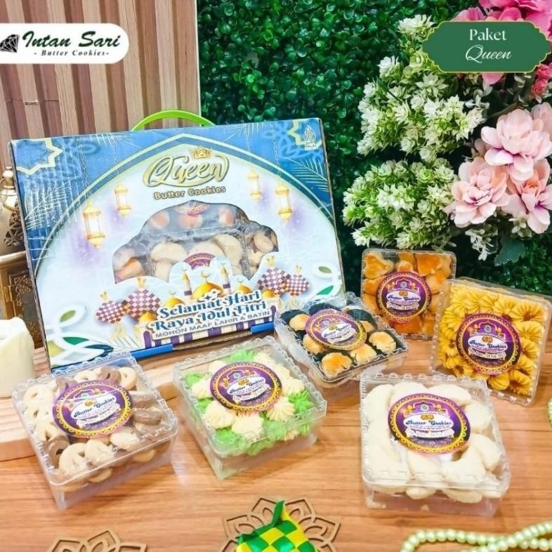 

CR - Intan Sari Queen - Paket kue lebaran isi 6 Toples - Aneka kue kering idul fitri - Parcel lebaran TERLARIS