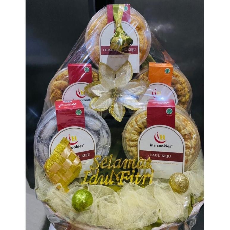 

CR - READY PARCEL LEBARAN HAMPERS MEWAH CANTIK MURAH isi kue kering INA COOKIES TERLARIS