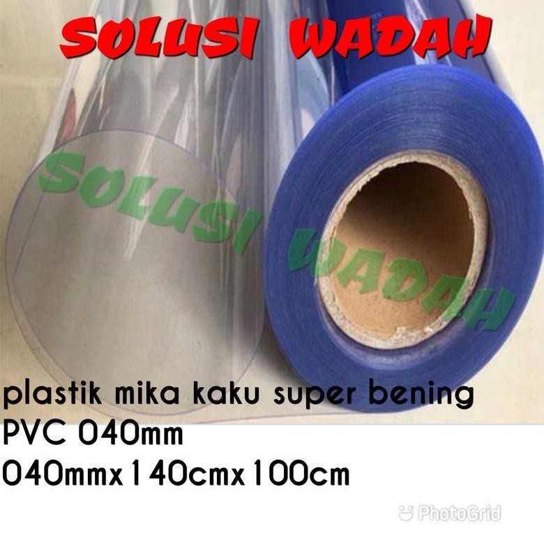 

NEW Plastik Mika Kaku Rigid PVC Super Clear, Lebar 140cm Tebal 040mm TERLARIS