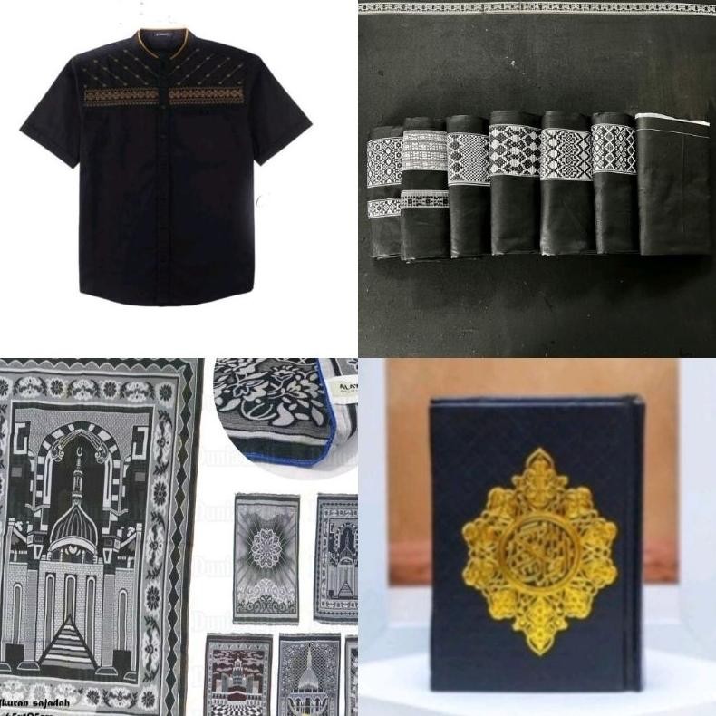 CR - Hampers Muslim Cowok Gift Box Sarung Sajadah Koko Black Series | Hampers Lebaran | Hampers Cowo