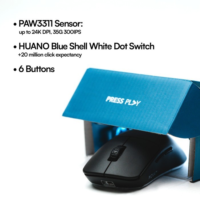 Nova Pro Lightweight Wireless Gaming Mouse Termurah Terlaris Promo