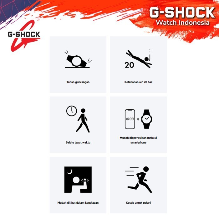 G-Shock Gshock Gbd-200Sm-1A6Dr Gbd-200Sm Gbd-200 Gbd200Sm Gbd 200Sm Termurah Terlaris Promo