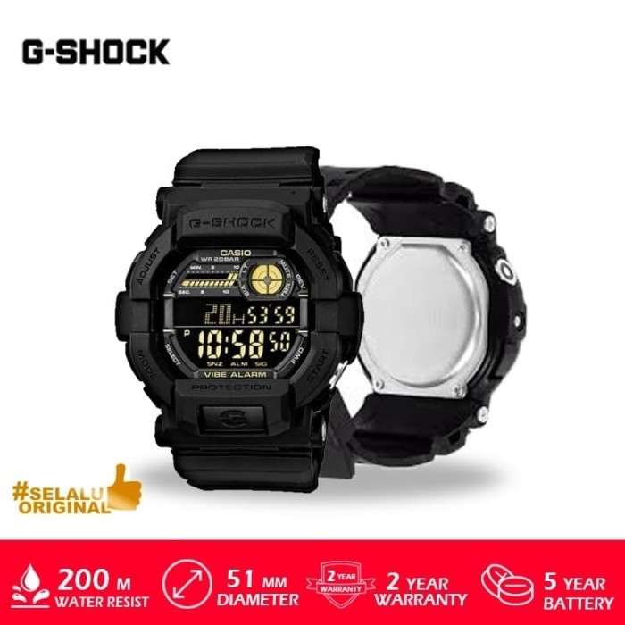 Casio G-Shock Gd-350-1Bdr / Gd 350 1Bdr / Gd350 Original Termurah Terlaris Promo
