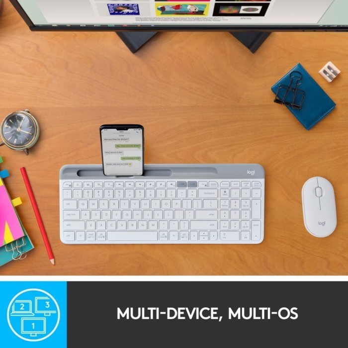 Keyboard Logitech K580 Slim Multi Device Wireless Bluetooth - K 580