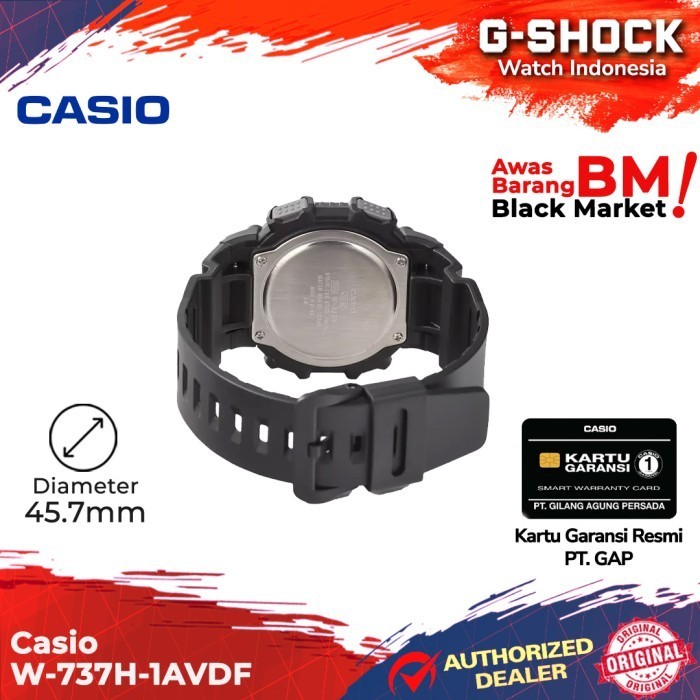 Casio General W-737H-1Avdf W-737H W-737 W737H W 737H