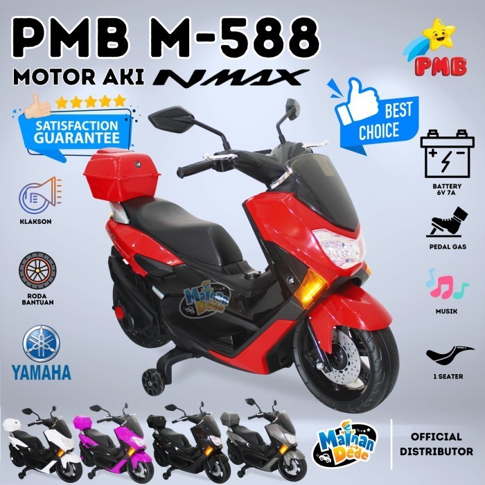 Mainan Motor Aki Anak Pmb 588 Nmax M588 M-588 Nmax Raid