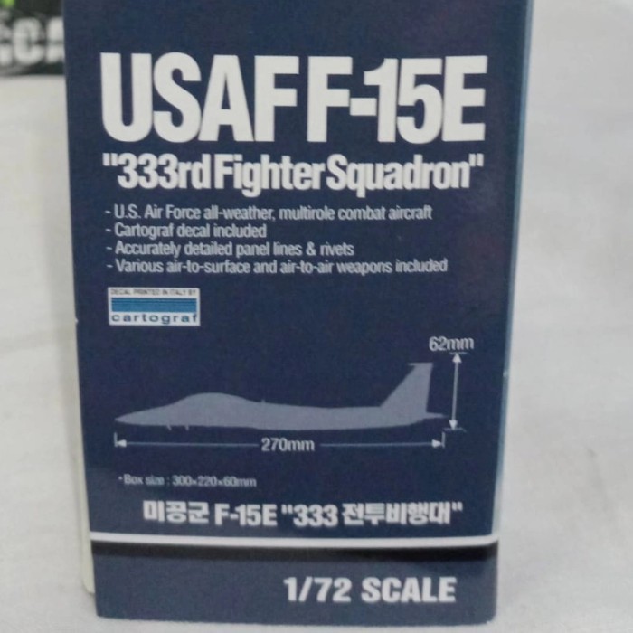 Model Kit Academy Usaf F-15E "333Rd Fighter Squadron" 12550 1/72