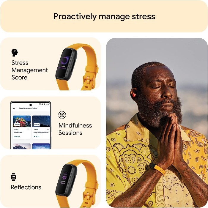 Fitbit Inspire 3 Smartwatch Health &-Fitness-Tracker Spo2 Always On