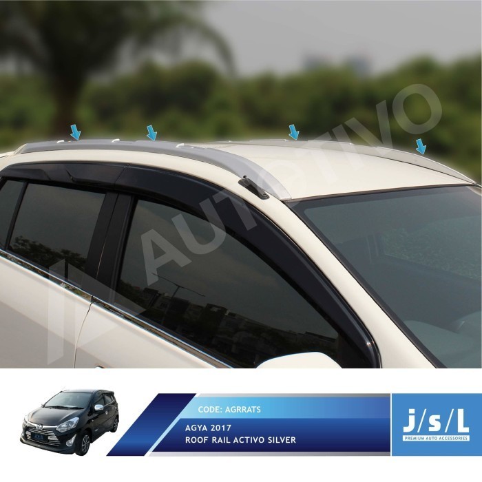 Toyota Agya / Ayla Roof Rail Activo (Colour By Request)