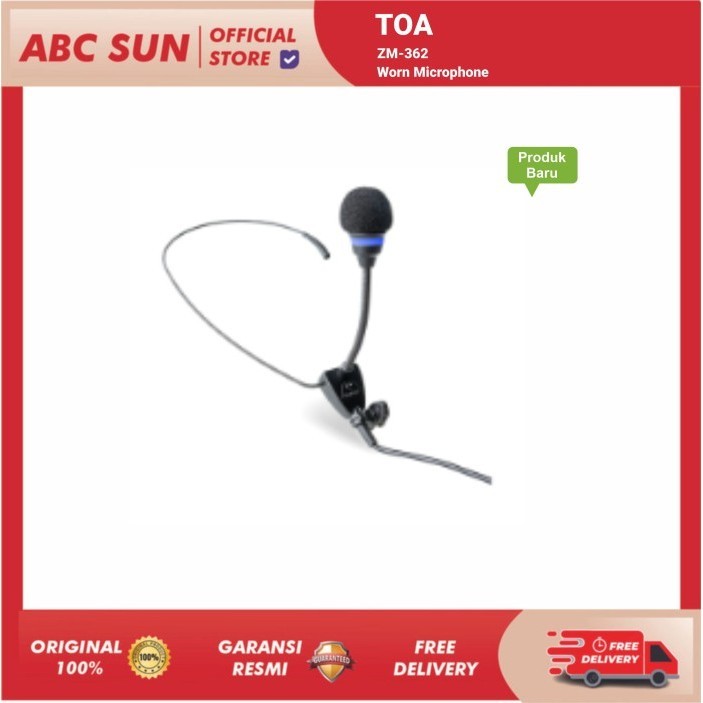 Mic Toa Bando Leher Clip On Toa Zm-362-As Original Mic Imam Toa Termurah Terlaris Promo