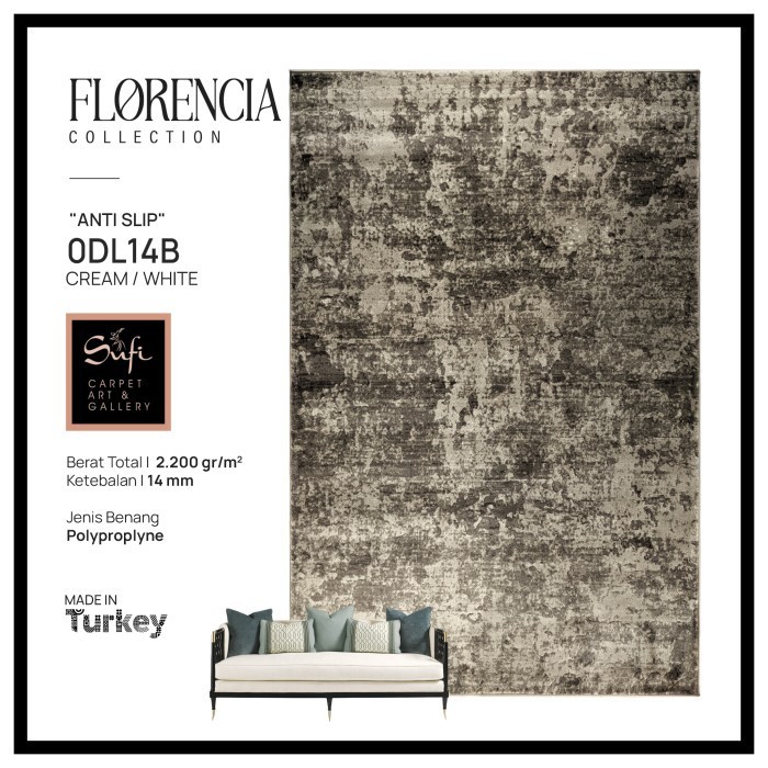 Karpet Modern Minimalis Import Turki 160X230