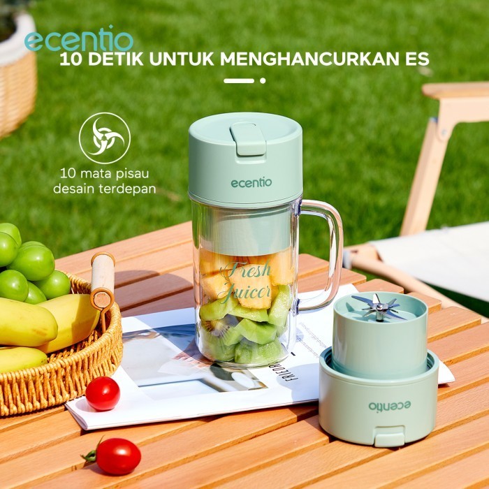 Ecentio Blender Juicer Portable Electric Baru Juicer Mini Tumbler