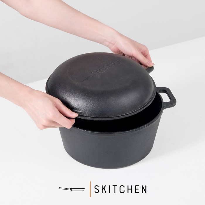 Denver Dutch Oven By Skitchen/Combo Dutch Oven/Cast Iron Kitchenware