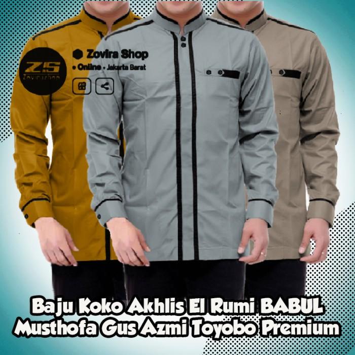 Baju Koko Akhlis El Rumi Babul Musthofa Gus Azmi Toyobo Premium