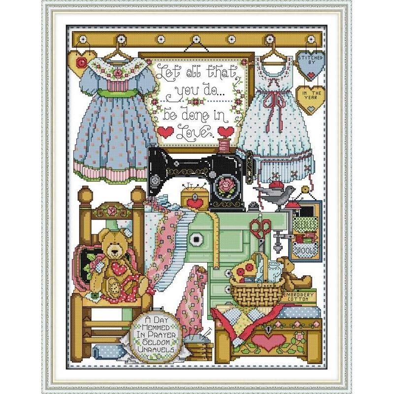 

Paket Kristikcross Stitch Pola Di Kain C098