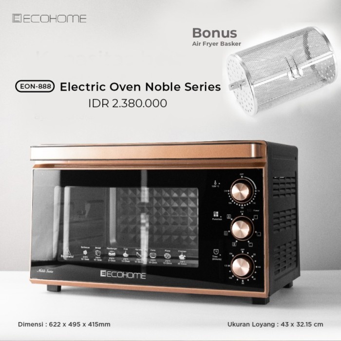 Ecohome Eon-888 Electric Oven Noble Series 48L