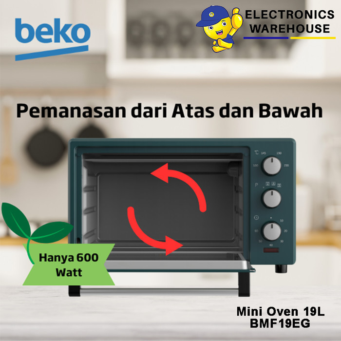 Beko Mini Oven Dan Air Fryer 19L Bmf19Eg