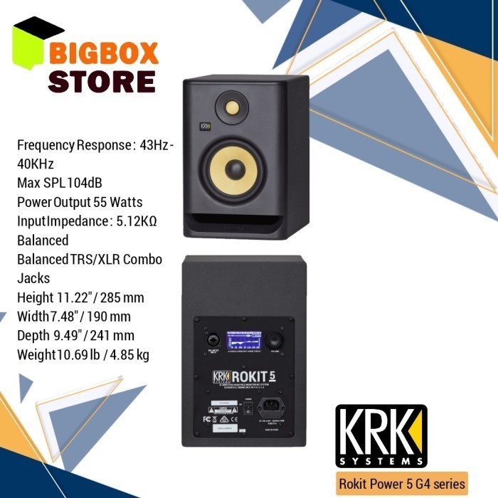 Speaker Aktif Monitor Krk Rokit 5 G4 Termurah Terlaris Promo