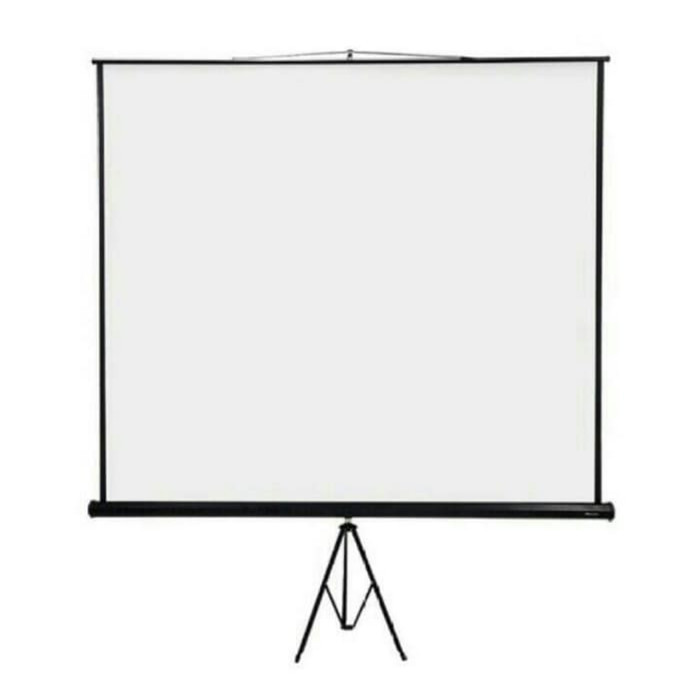 Layar 70" Tripod Screen Projector/ Proyektor Utk Benq Infocus