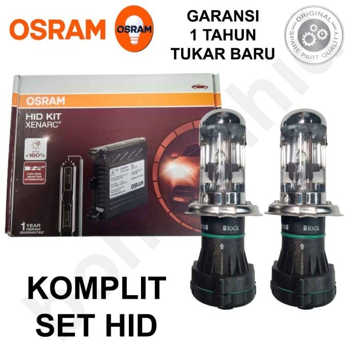 Lampu Hid Mobil Osram Xenarc H4 6000K (Osram Genuine)