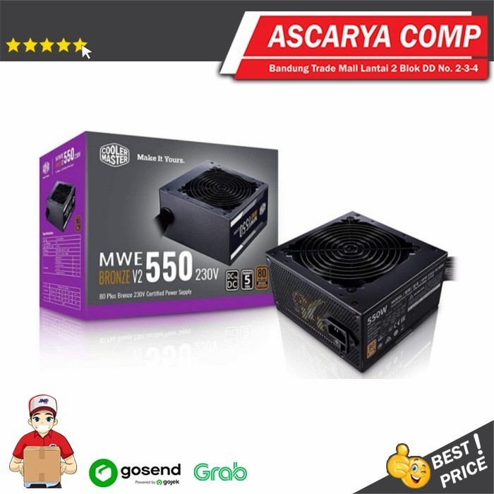 HARGA DISC - PSU Cooler Master MWE 550 V2 Bronze - MWE 550W 80+ BRONZE