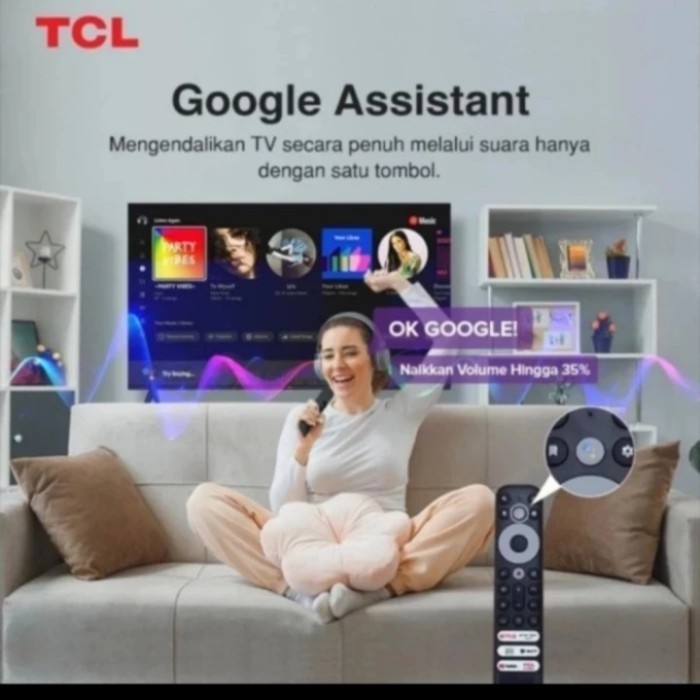 Tv Led 43 Inch Android Fhd Tcl 43A9 New 2023