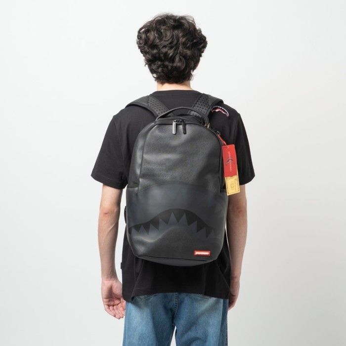 Sprayground Shark Central Tonal Dlxv Backpack Black