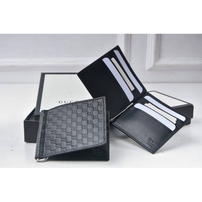 Gucci Money Clip Wallet All Card Black