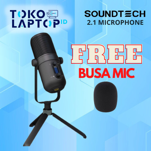 Soundtech 2.1 Usb Condenser Microphone Cardioid For Pc
