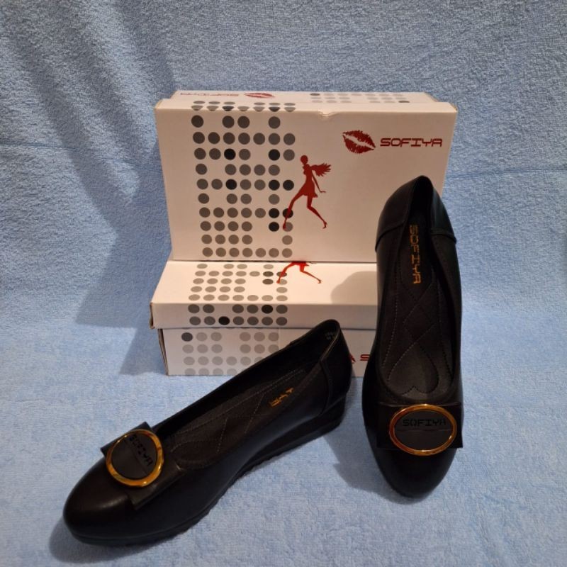 sepatu wedges wanita sofiya kekinian trendy