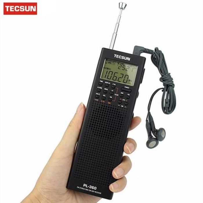 Tecsun Pl-360 Receiver Digital Radio Am Fm Sw Dsp Mw Lw Penerima Pl360