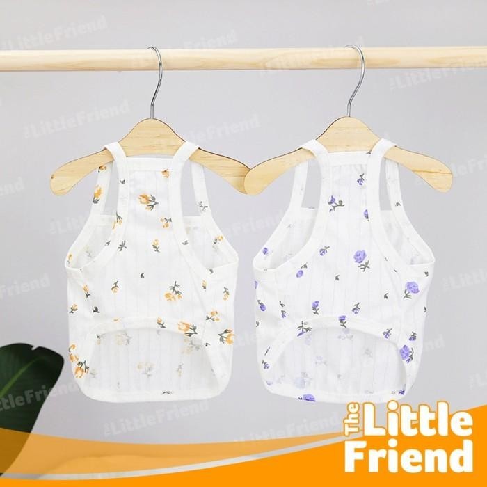 BAJU ANJING KUCING HEWAN KECIL POODLE SLING RETRO CHRISANTHEMUM FLOWER