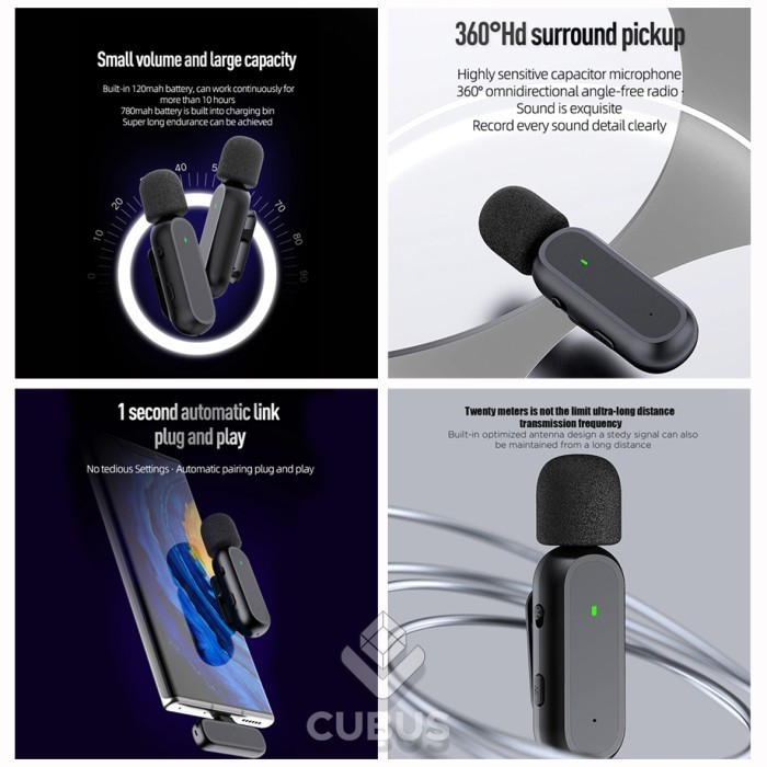 Costa True Dual Tx Wireless Microphone Lavalier Clip On Monitoring