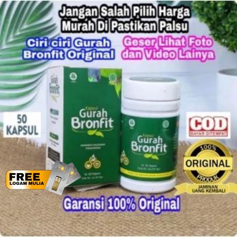 Kapsul Gurah Bronfit Isi 50 Herbal 100% Original BPOM Garansi Asli Naturafit