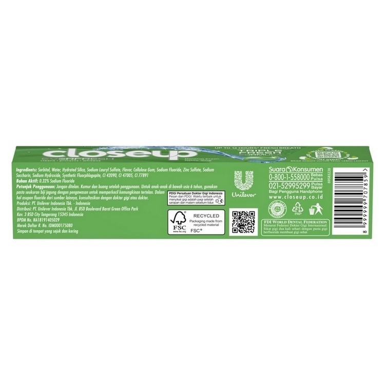 Close up Ever Fresh Toothpaste Anti Bacterial 160 g Image 7