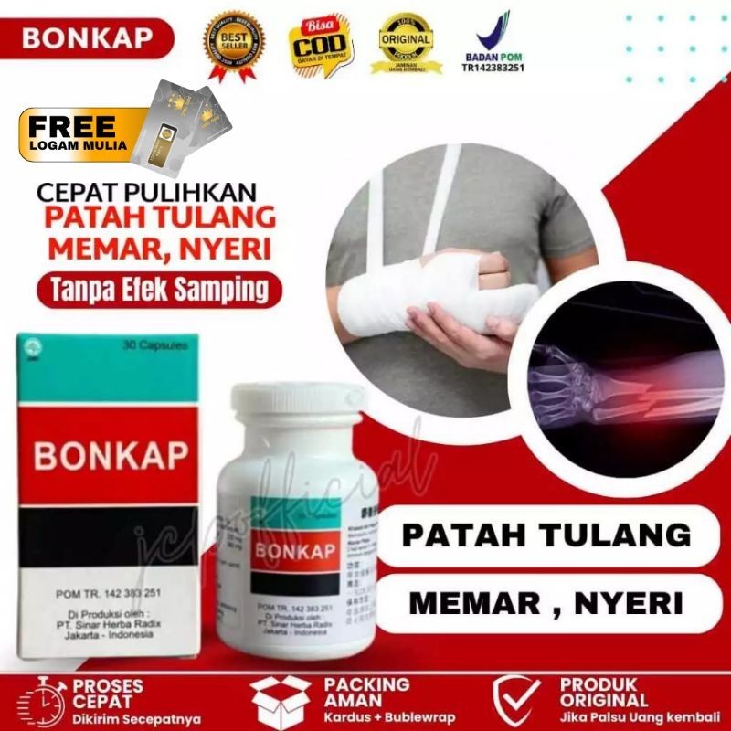 BONKAP (THE MUSK FRACTURE BONE JOINING PILL) - Obat Patah Tulang dan Nyeri Sendi Ampuh