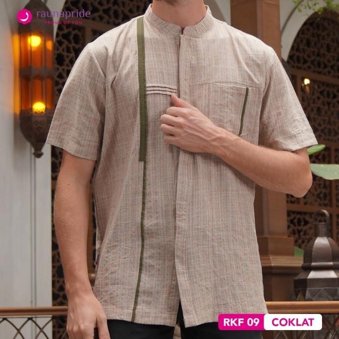 Rauna - Baju Muslim - Sarimbit - Koko Dewasa Jasmine 09 Coklat