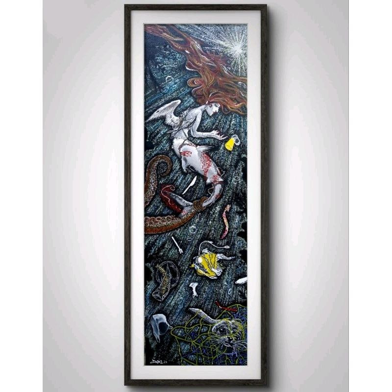 Lukisan Dinding Dekoratif Lukisan Handmade Pajangan Rumah Aesthetic