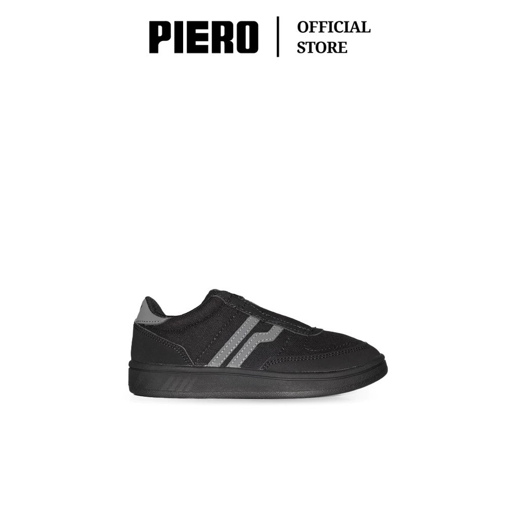 PIERO SEPATU SNEAKERS DERBY SLIP JUNIOR (JR) BLACK RAVEN BLACK PIE210000016