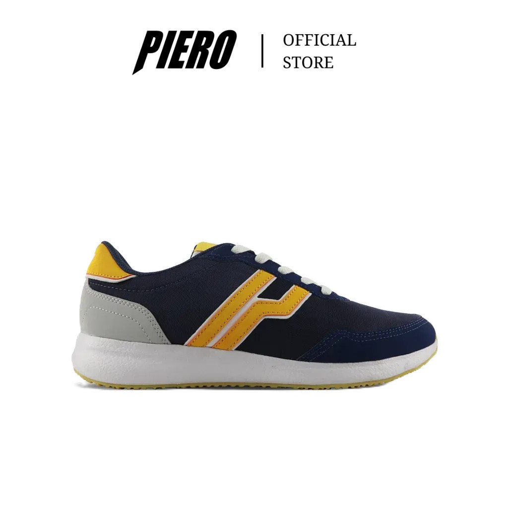 PIERO SEPATU SNEAKERS PRIA CITY EVO NAVY ORANGE WHITE P20872