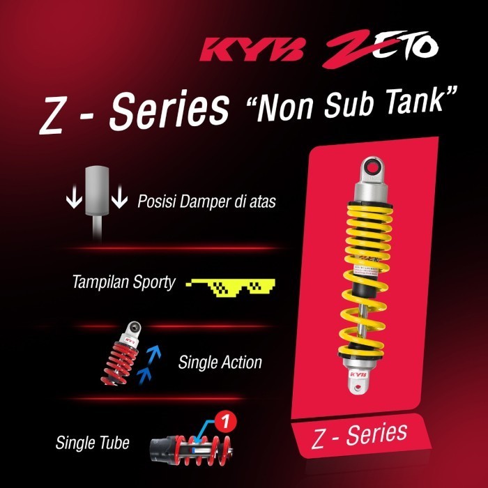 Shock Breaker Belakang Kyb Zeto Vario, Beat, Scoopy, Yamaha Mio, Dll