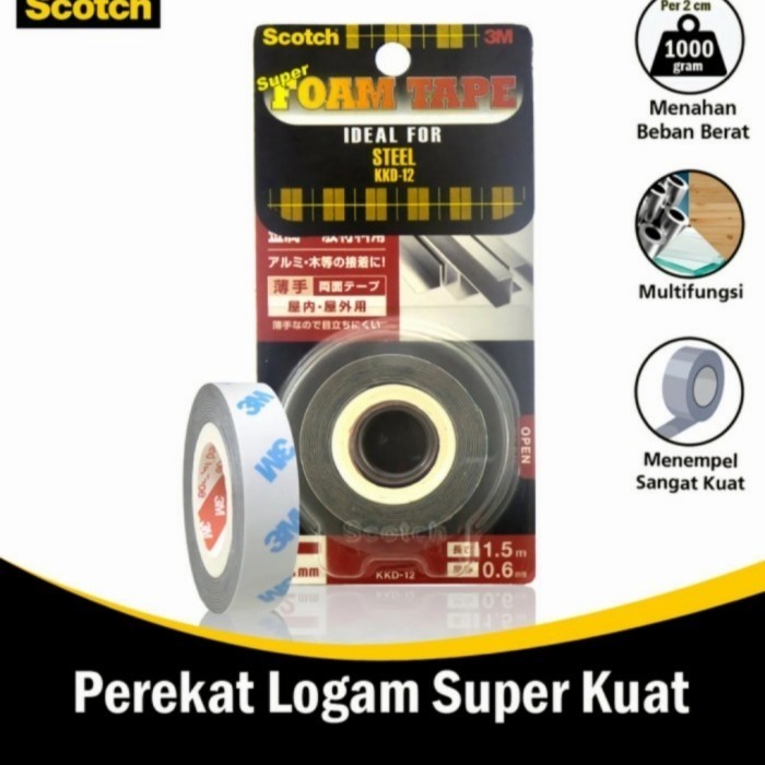 

DOUBLE FOAM TAPE 3M KKD-12 - LEM 3M - DABEL TIP SUPER KUAT - VHB 3M