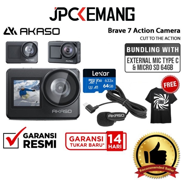 Akaso Brave 7 4K Action Cam Camera Akaso Brave7 Garansi Resmi