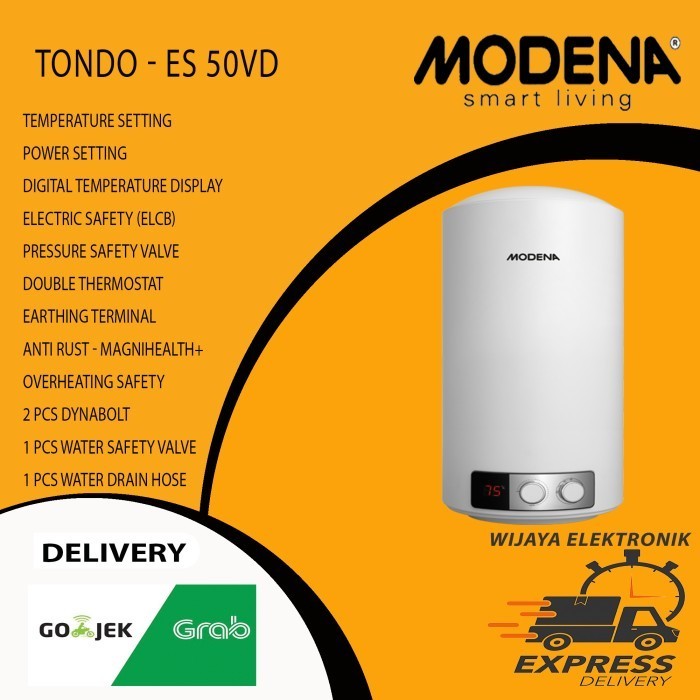 Water Heater Listrik Modena 50Liter Es50Vd
