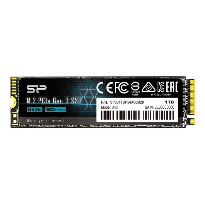 Silicon Power A60 Ssd M.2 2280 Pcie Gen3X4 Nvme1.3 - 1Tb
