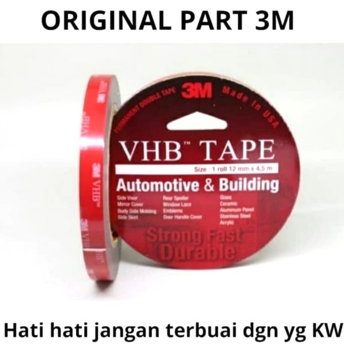 

PROMO Doble tape 3M VHB 12mmx4.5M Asli 3M original