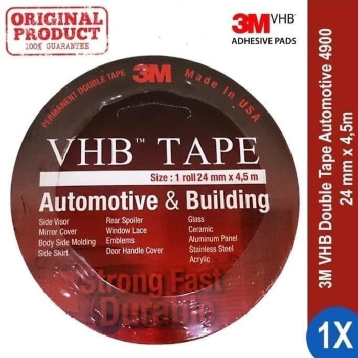 

HOT PROMO Double Tape VHB 3M USA English / Inggris 24mm x 4,5mtr Original