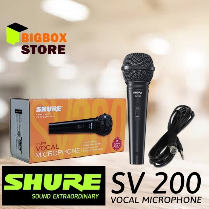 Microphone / Mic Shure Sv200 / Sv 200 / Sv-200 Original