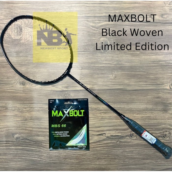 RAKET MAXBOLT BLACK WOVEN LIMITED EDITION ORIGINAL